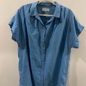 MADEWELL BUTTON DOWN DRESS